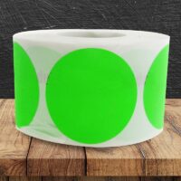 Green Blank Label - 1 roll of 500 (500011)