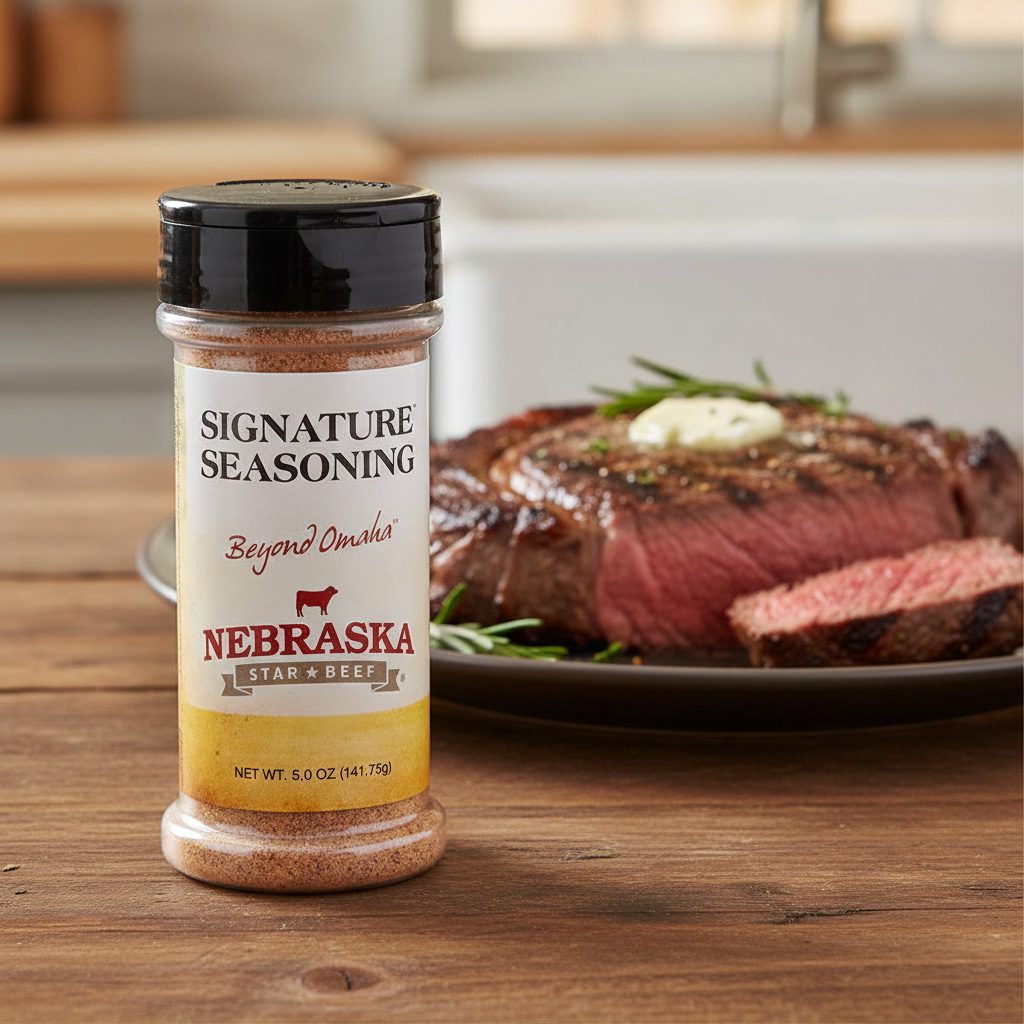 90384-NSB-Signature-Seasoning-5oz Nebraska Star Beef Signature Seasoning 5oz bottles 12 per case