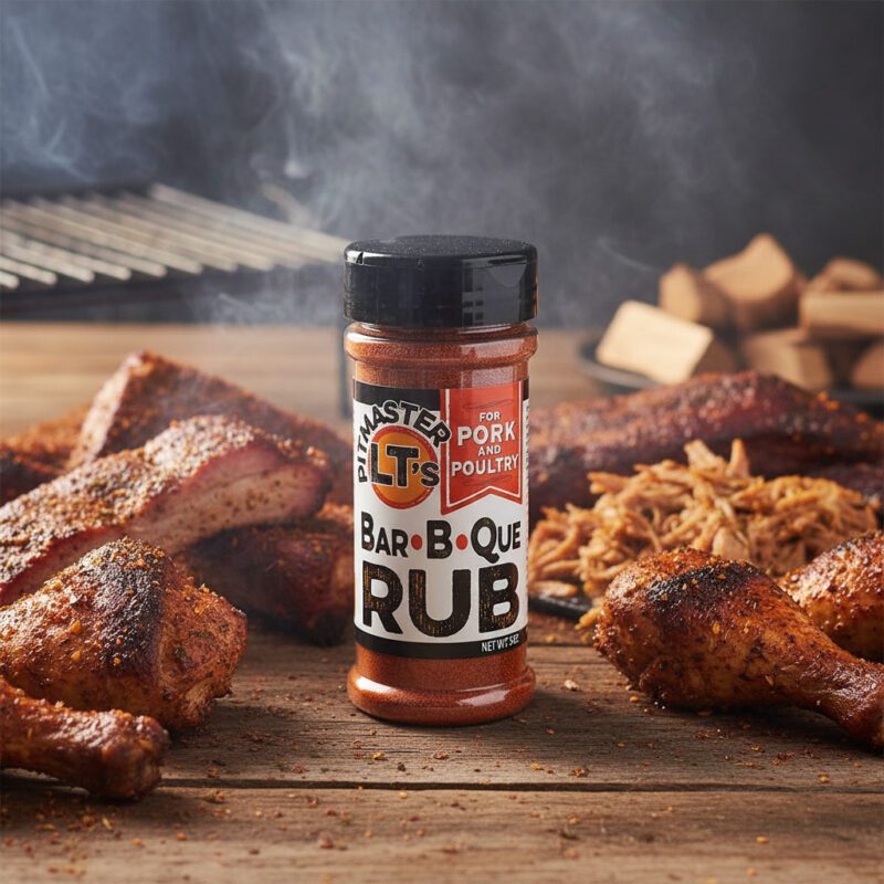 Pitmaster LT’s Pork and Poultry BBQ Rub 6 bottles per case