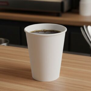 Coffee Cup 12 oz Single Wall White Paper