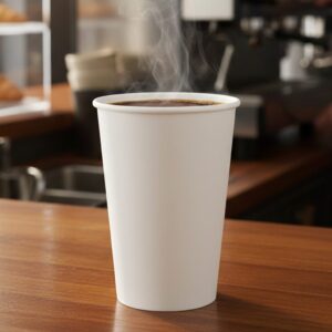 Coffee Cup 20 oz Single Wall White Paper - 600/case