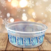 8 oz. Winter Deli Container with lid - 250 Pack (260800)