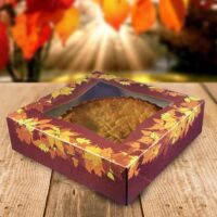 9 inch Autumn Leaf Pie Box - 150 Pack (360086)