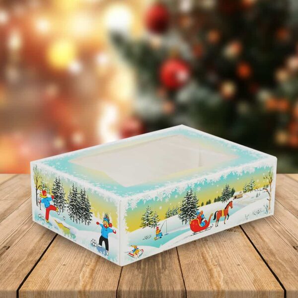 Winter Wonderland Pie and Cookie Box - 150 Pack (360158)