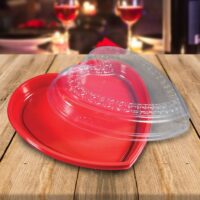 Red Heart Shaped Tray 13 inch - 25 Pack (370104)