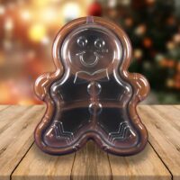 Gingerbread Man Tray with Lid - 50 Pack (376028)