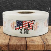 July 4th Label - 1 roll of 500 (500436)