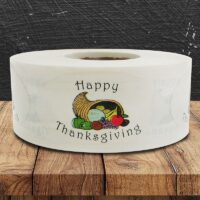 Happy Thanksgiving Label - 1 roll of 500 (500461)