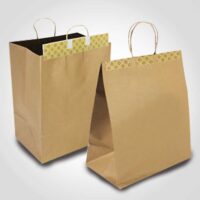 Food Take Out Tamper Resistant Paper Bags