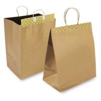 tamper resistant paper takeout bags