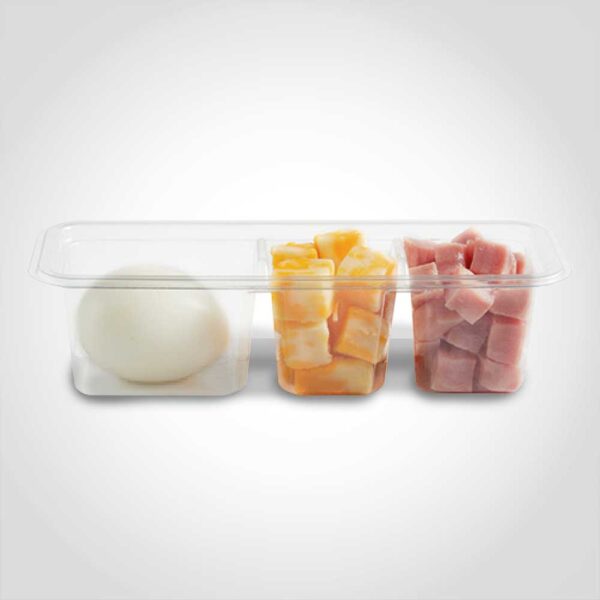 Snackcubes 3 Compartment Take Out Containers with large section