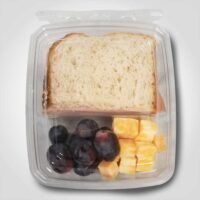 2 Compartment Snack Pack Take Out Containers