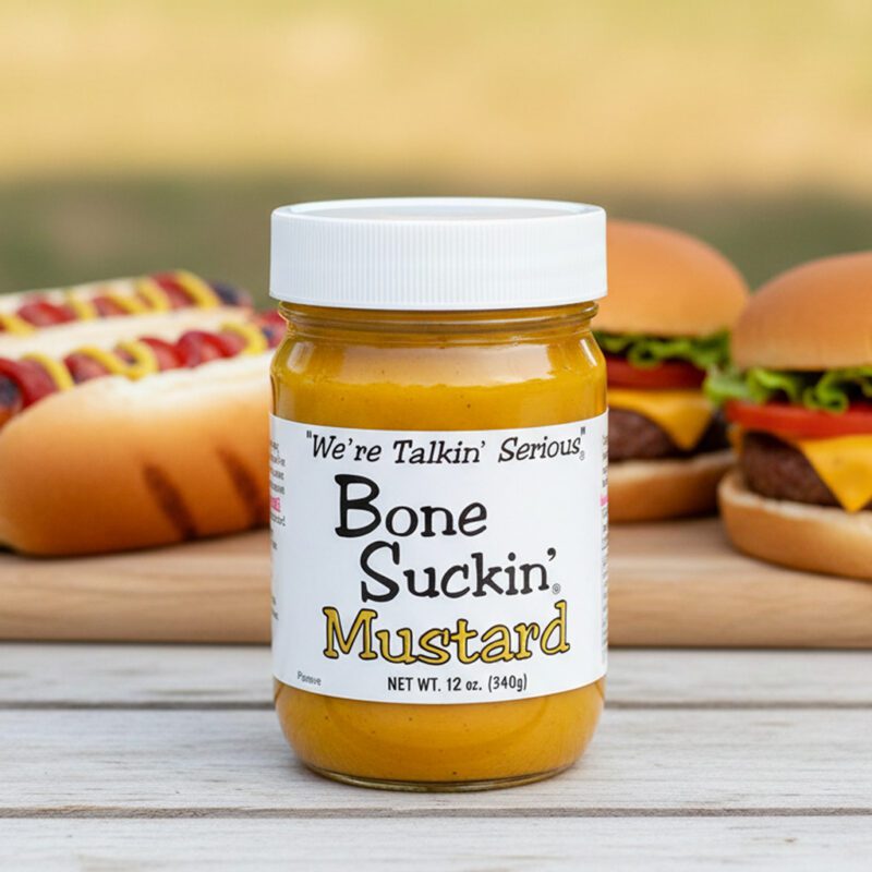 46061-Bone-Suckin-Mustard Bone Suckin' Mustard 12oz. Wholesale price and pack
