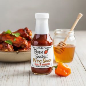 Bone Suckin’ Wing Sauce Honey and Habanero Wholesale price and pack
