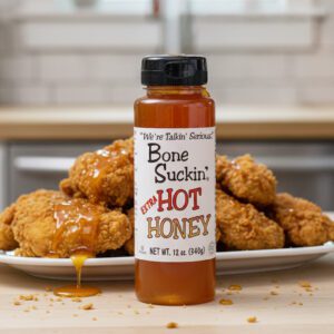 Bone Suckin’ Extra Hot Honey Sauce Wholesale price and pack