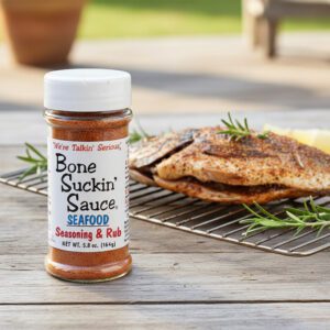 Bone Suckin’ Seafood Seasoning and rub Wholesale price and pack