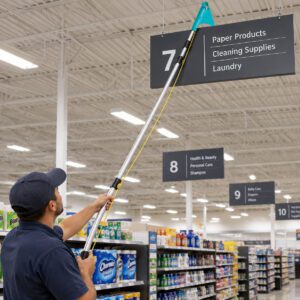 10′ Extended Length K-Stick® Ladderless Pole shown in use