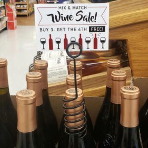 Bottle Top Sign Holder Spiral Sign Clip