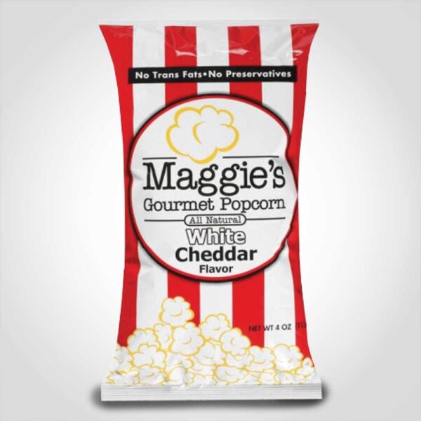 Maggies Original Popcorn with Salt Seasoned and White Cheddar Cheese 6oz Bag