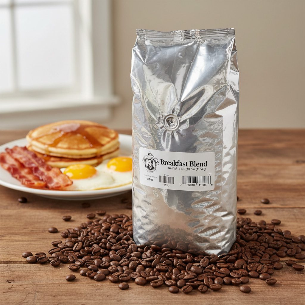 34649-Pears-Whole-Bean-Coffee-Breakfast-Blend-2-bags Pear's Whole Bean Coffee Breakfast Blend Flavor in a 2.5 pound bag and packed in 2 per case