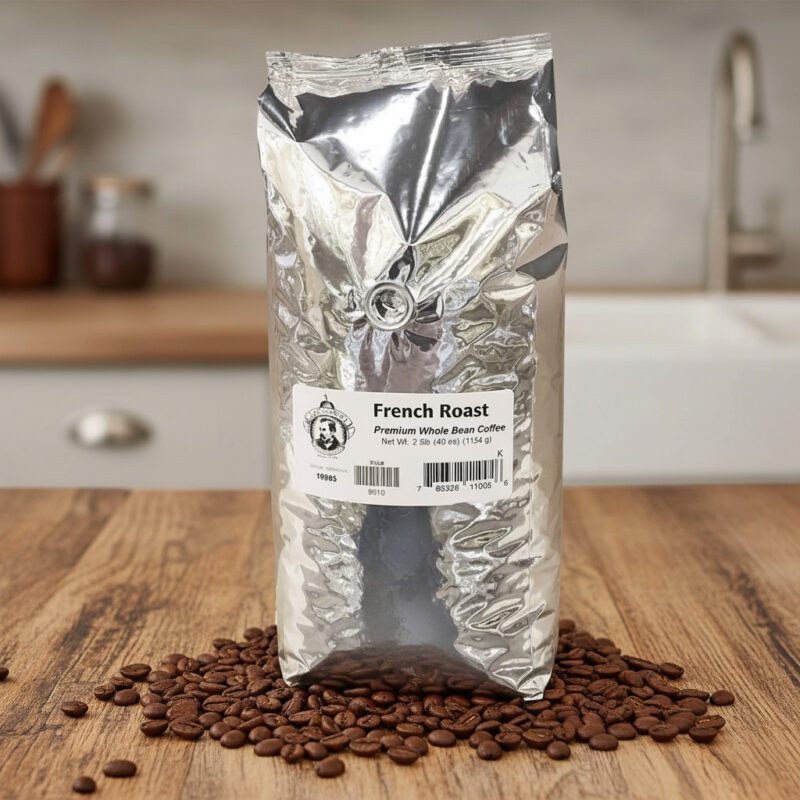 34653-Pears-Whole-Bean-Coffee-French-Roast-2-bags Pear's Whole Bean Coffee French roast Flavor in a 2.5 pound bag and packed in 2 per case