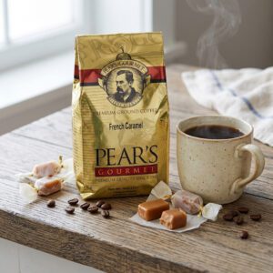 Pears Ground Coffee French Caramel 8oz Bag