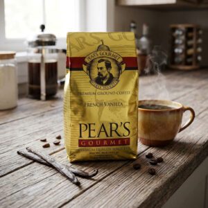 Pears Ground Coffee French Vanilla 8oz bags