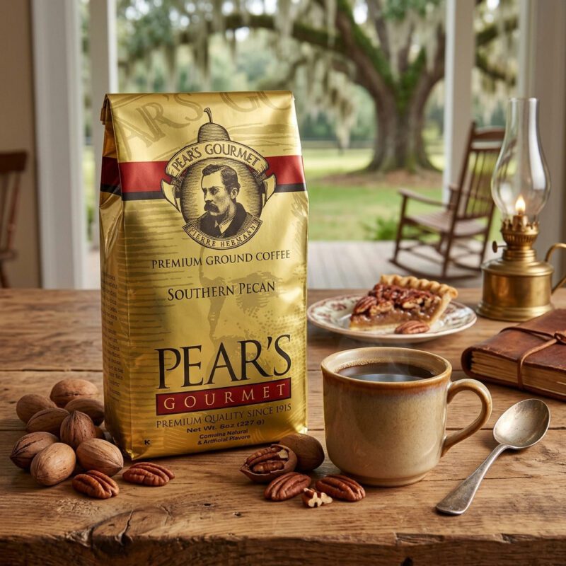 Pears Ground Coffee Southern Pecan 8oz bag Pears Ground Coffee Southern Pecan 8oz bag