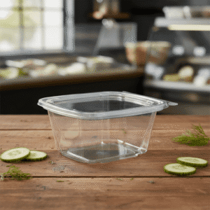 Tamper Evident Hinged Food Packaging 16oz