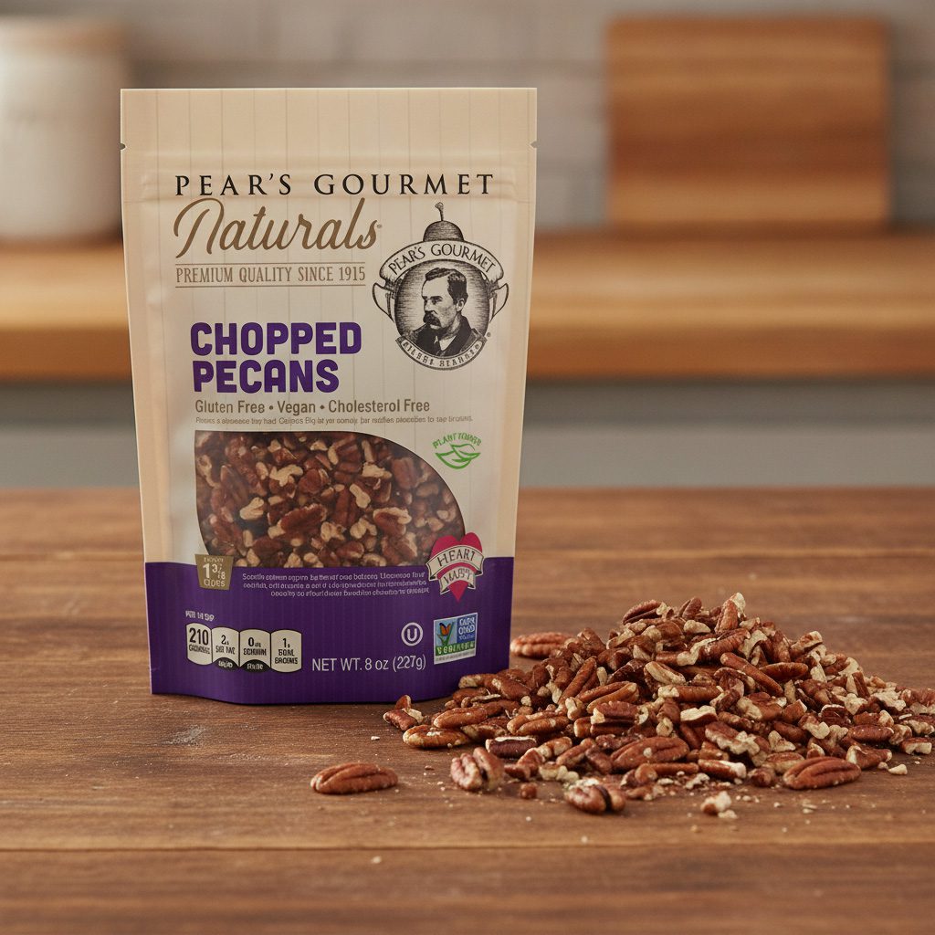 34947-Pear’s-Gourmet-Pecan-Pieces-8oz Pear’s Gourmet Pecan Pieces 8oz 6 bags per case