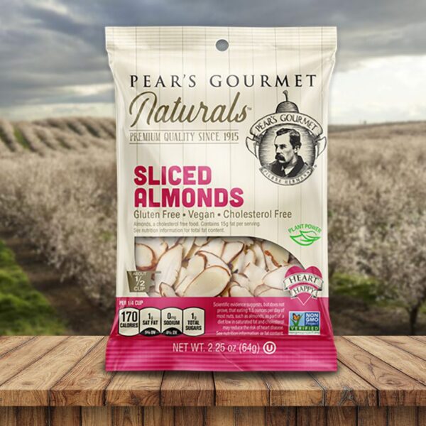 natural slice almonds 2.25 oz 34940