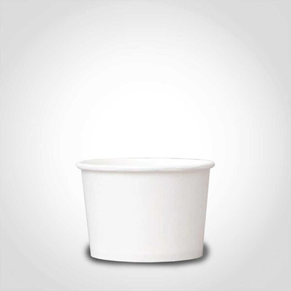 8 oz White Paper Food Cups