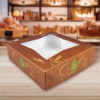 10 inch Pie Box Hearth Stone Design with Window - 200 Pack (360371)