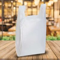 White Shopping Bag 8 x 5 x 18 inch - 1000 Pack (100735)