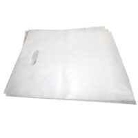 White Retail Bags with Die Cut Handles 16 x 4 x 24 inch - 500 Pack (100741)