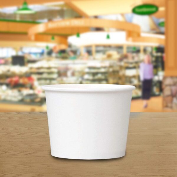 12 oz White Paper Food Cups - 1000 Pack (261409)