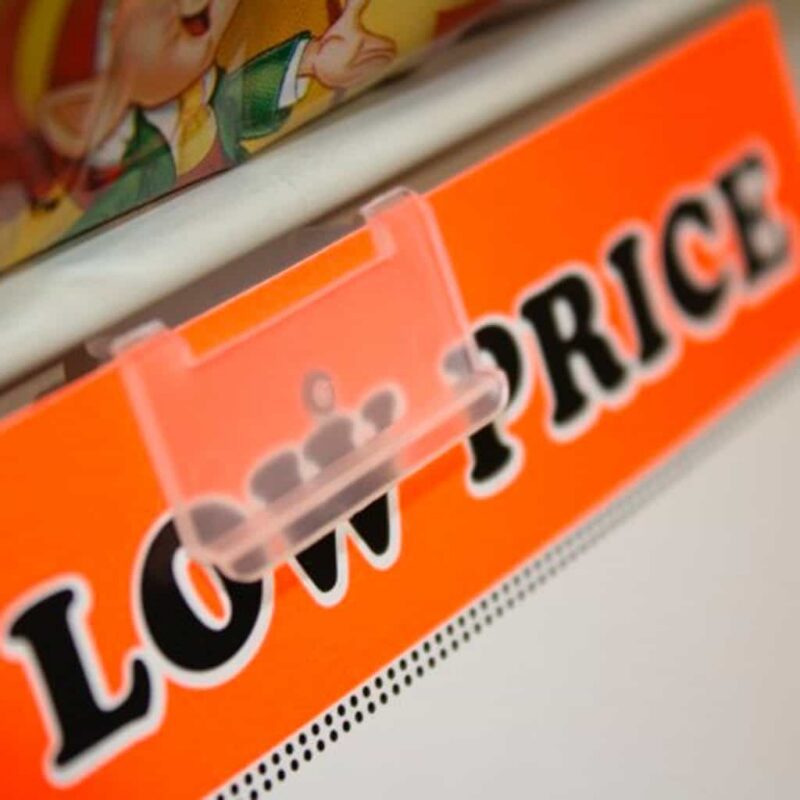 Fold-N-Hold Shelf Channel Sign Holder – 50 Pack (190052) 1 Fold-N-Hold Shelf Channel Sign Holder - 50 Pack (190052)