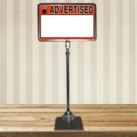 7 x 11 in. Horizontal sign frame (230003)