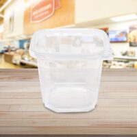 24 oz Square Deli Take Out Containers Tamper Evident - 500 pack (261371)