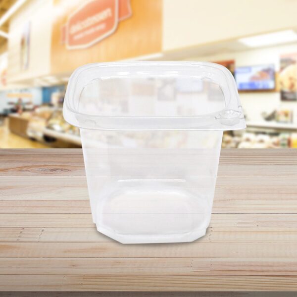 24 oz Square Deli Take Out Containers Tamper Evident - 500 pack (261371)
