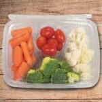 30 oz. 4 Compartment Rectangle Tamper Evident Take Out Containers - 150 Pack (261608)