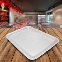 20S White Foam Tray 8.625 x 6.5 x 0.5 in - 500 Pack (370003) CALL FOR ORDERING