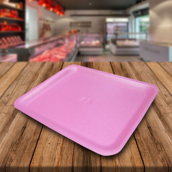 4PMW Pink Foam Tray 9 x 7 x 0.875 in - 400 Pack (370012) CALL FOR ORDERING