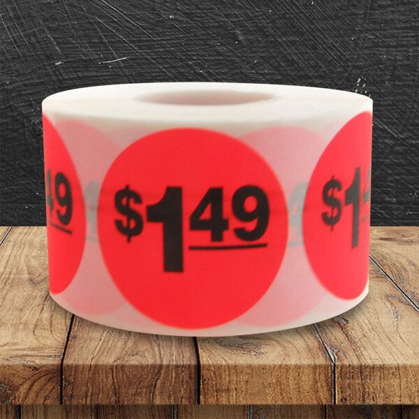 $1.49 Pricing Label - 1 roll of 500 (500019)