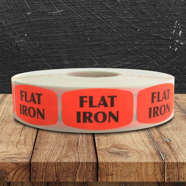 Flat Iron Label - 1 roll of 1000 (540136)