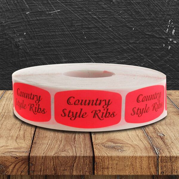 Country Style Ribs Label - 1 roll of 1000 (540137)