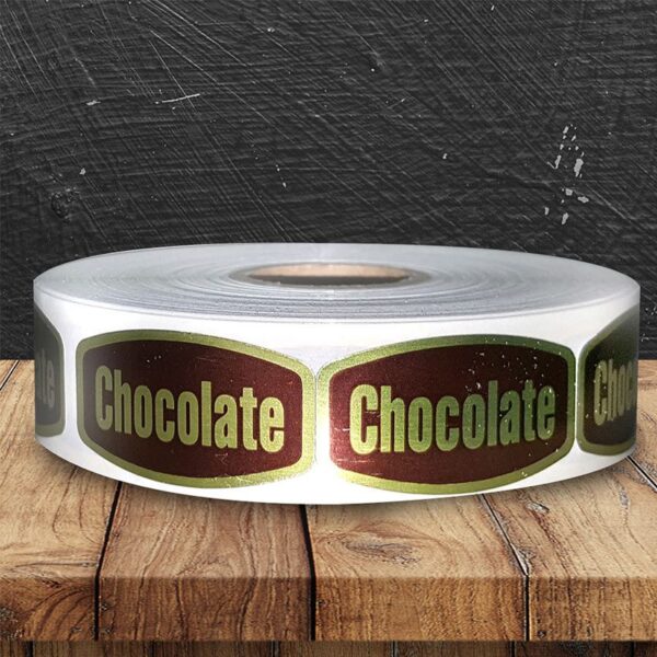 Chocolate Label - 1 roll of 1000 (568020)