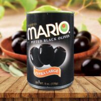 Mario EXTRA LARGE Ripe Pitted Olives 6oz - 12 Pack (71046)