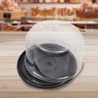 8 in. Cake Display Container with 5.25 in. Dome - 100 Pack (260022)