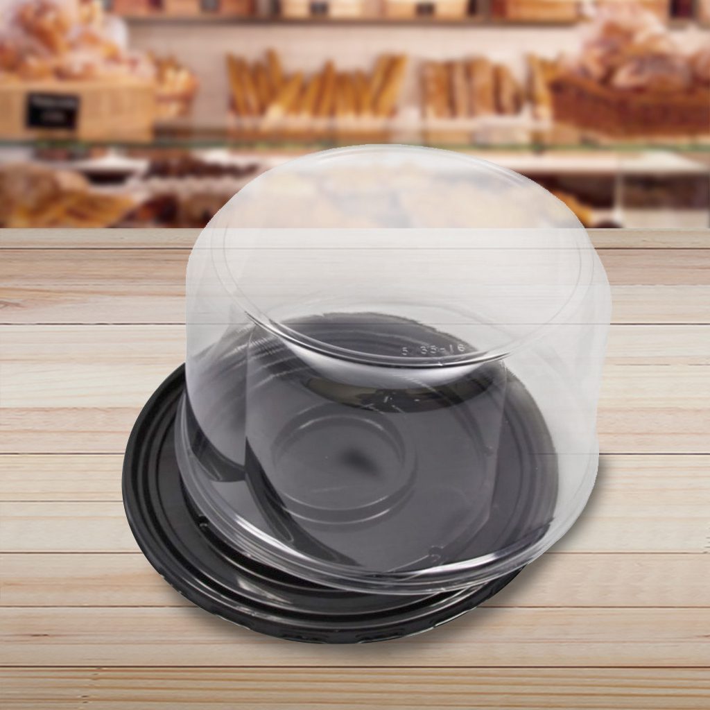 Details about    160 Count 10" 2-3 Layer Cake Disposable Display Container with Clear Dome Lid 